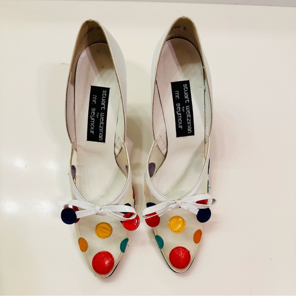 Stuart Weitzman for Mr. Seymour Vintage Mesh Heels 8.5 - Picture 5 of 9